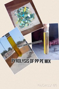 Plastic oil from PP-PE mix