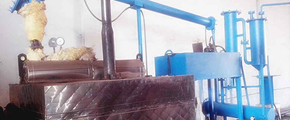 Portable plastic pyrolysis plant